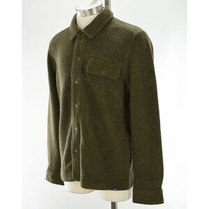 PRANA Green Heather INCREDIWOOL Slim Fit Wool Blend Overshirt Jacket MEDIUM NWT